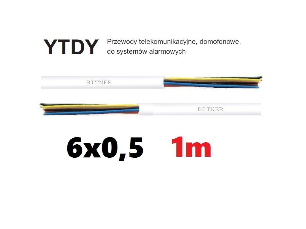 Detail produktu Alarmový kábel YTDY 6 × 0,5 Bitner EC-25883